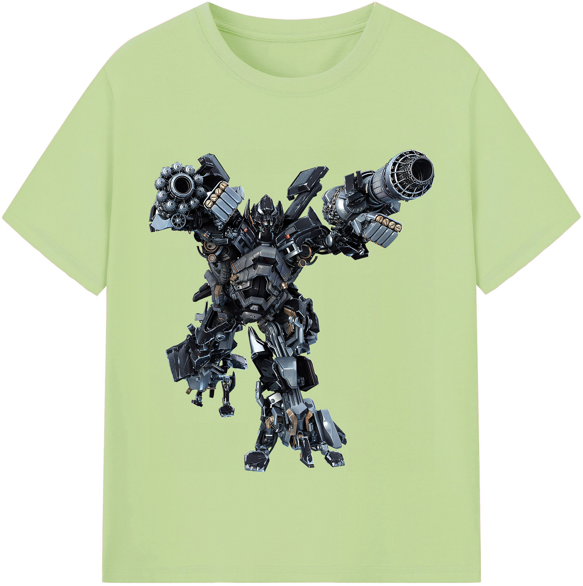 （画像用） Transformers トランスフォーマー 綿100％半袖Tシャツ（フロントプリント）